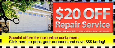 Garage repair discount coupons
